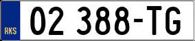 Trailer License Plate